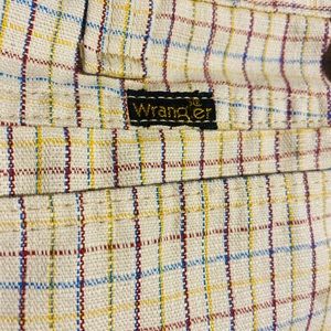 Wranglers 60’s Plaid Flared Jeans